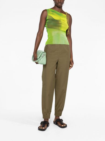 Rovné kalhoty Loewe zelené