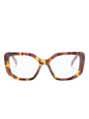 Okulary Prada Eyewear brązowe