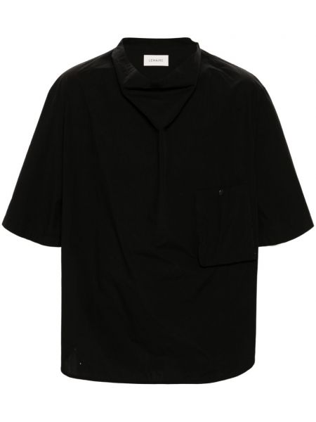 Bavlnená košeľa Lemaire čierna
