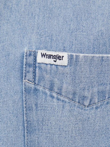 Denim srajca Wrangler modra