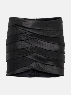 Žakárové mini sukně Coperni černé