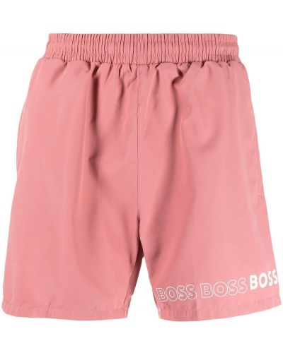 Trykt shorts Boss rosa