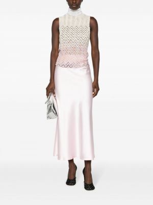Saténové dlouhá sukně Atu Body Couture růžové