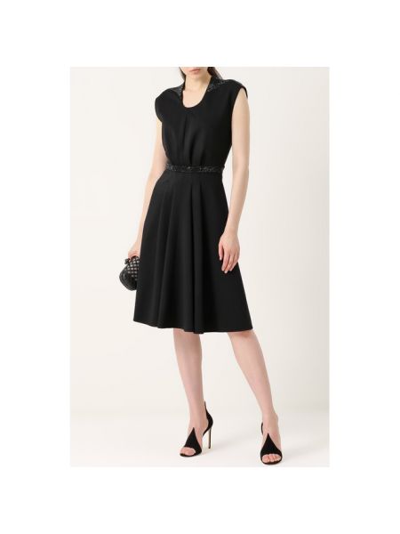 Приталенный платье миди Giorgio Armani черный