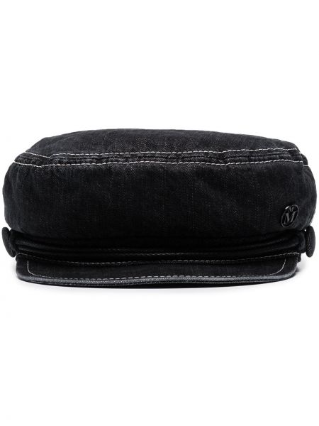 Джинсовая кепка Maison Michel, черный