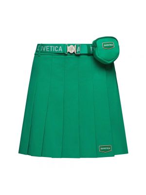 Zielona mini spódniczka Duvetica
