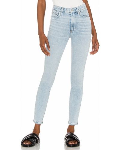 Modré skinny džíny s vysokým pasem Le Jean