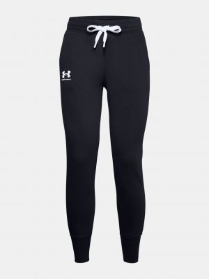 Fleecové sportovní kalhoty Under Armour černé