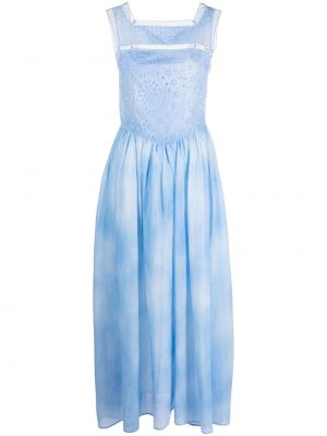 Коктейлна рокля Ermanno Scervino синьо