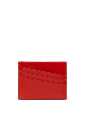 Portfel skórzany Ferragamo czerwony