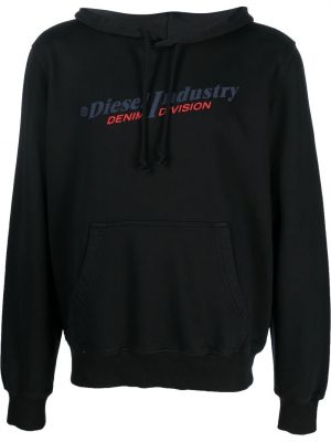 Hoodie Diesel svart