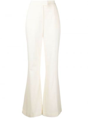 Vlněné kalhoty Galvan London bílé