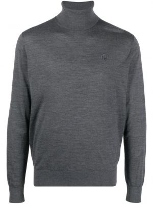 Пуловер бродиран Dsquared2 сиво