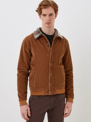 Утепленная демисезонная куртка Mossmore коричневая