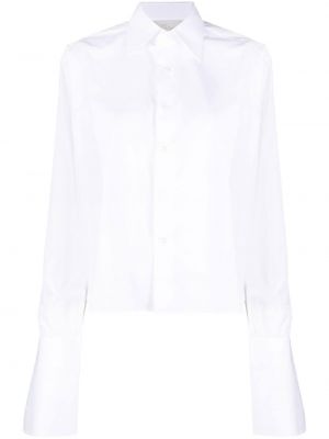 Βαμβακερό πουκάμισο Woera λευκό
