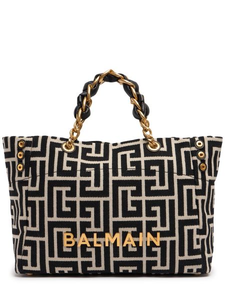 Färgad väska i jacquard Balmain