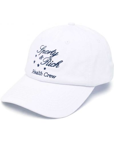 Brodert cap Sporty & Rich hvit