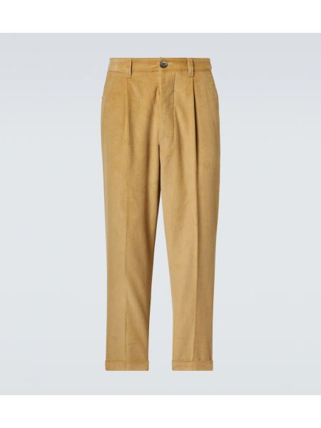 Överdimensionerad bomull chinos Ami Paris beige