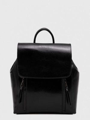 Однотонный кожаный рюкзак Answear Lab черный