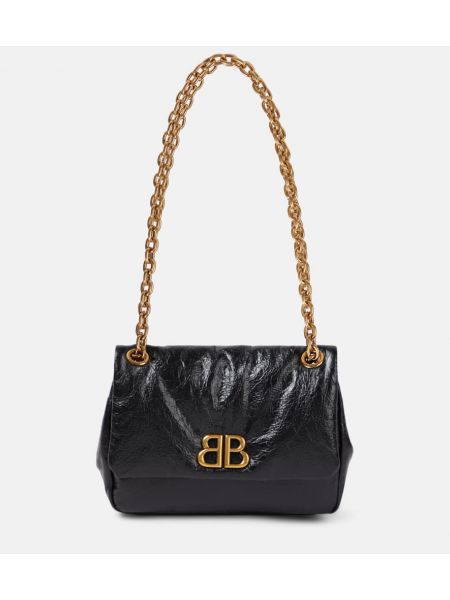 Lær mini bag Balenciaga svart