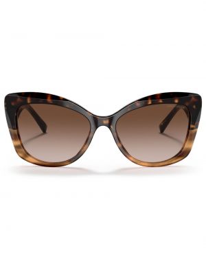 Slnečné okuliare s potlačou Giorgio Armani hnedá