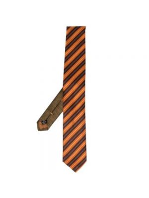 Krawat Dries Van Noten pomarańczowy