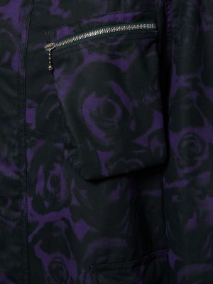 Cappotto di cotone Burberry viola