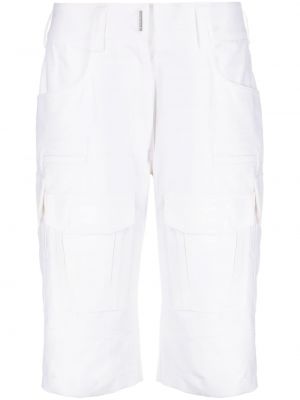 Lühikesed cargo püksid Givenchy valge
