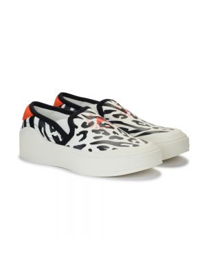 Calzado con estampado slip on zebra Adidas By Stella Mccartney naranja