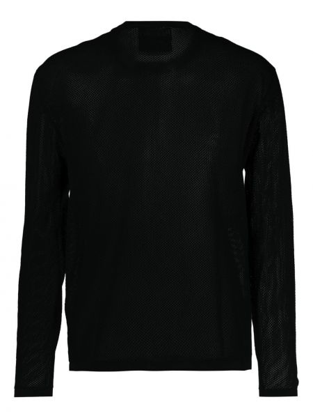 Kokvilnas džemperis Moschino melns