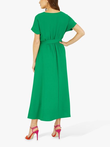 Платье миди Yumi зеленое