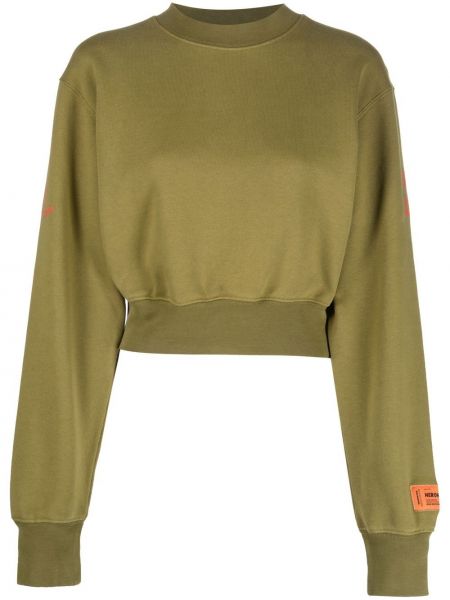 Trykt sweatshirt Heron Preston grønn