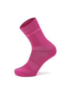 Vlnené ponožky z merina Alpine Pro červená