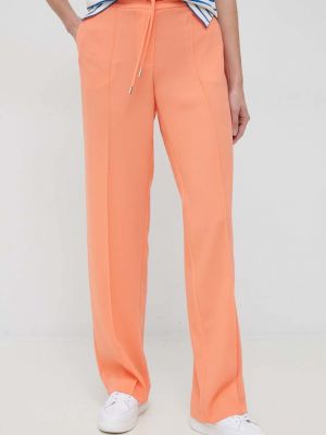 Spodnie z wysoką talią Joop! pomarańczowe