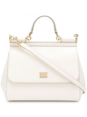 Τσάντα ώμου Dolce & Gabbana λευκό