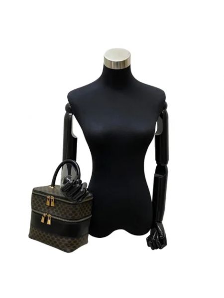 Mini bolso de cuero retro Celine Vintage negro