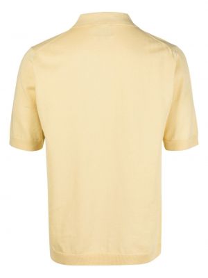 Polo krekls ar v veida izgriezumu Norse Projects dzeltens