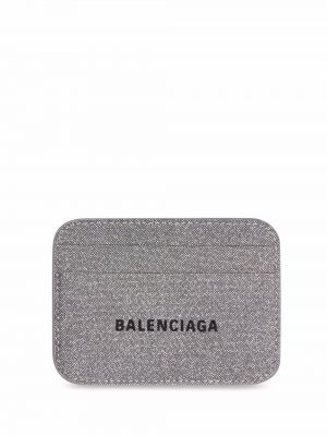 Портмоне с принт Balenciaga сиво