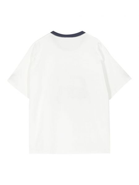 T-shirt en coton à imprimé Bode blanc