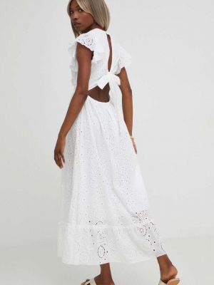 Dlouhé šaty Answear Lab bílé