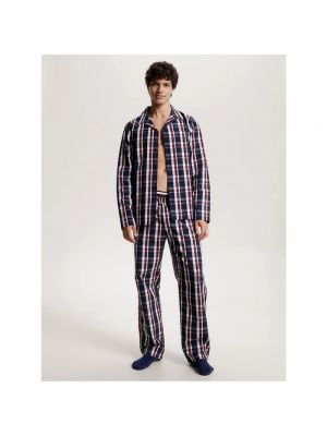 Karierte pyjama Tommy Hilfiger blau