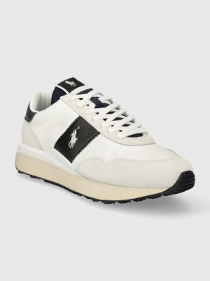 Sneakersy z nadrukiem Polo Ralph Lauren białe