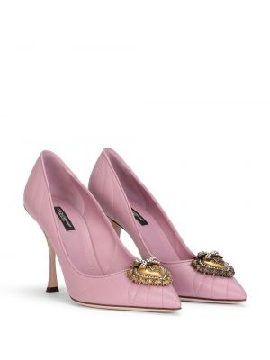 Calzado con tacón Dolce & Gabbana rosa
