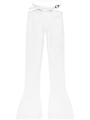 Pantalon à boucle The Attico blanc