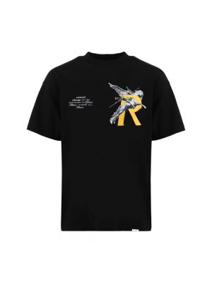 T-shirt di cotone oversize Represent nero
