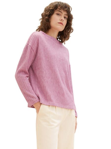 Пуловер Tom Tailor розовый