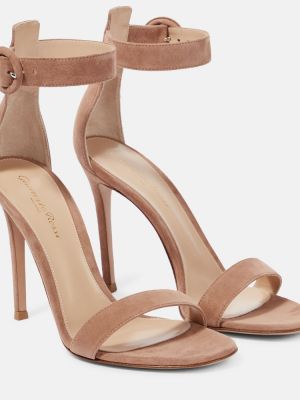 Mokka nauhalliset sandaalit Gianvito Rossi beige