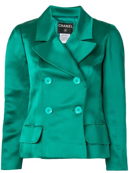 Bunda Chanel Pre-owned, zelená