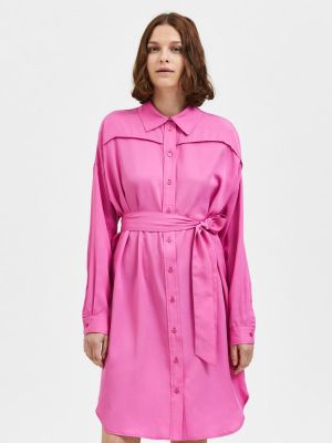 Φόρεμα Selected Femme ροζ