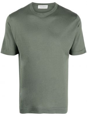 Medvilninis marškinėliai John Smedley žalia